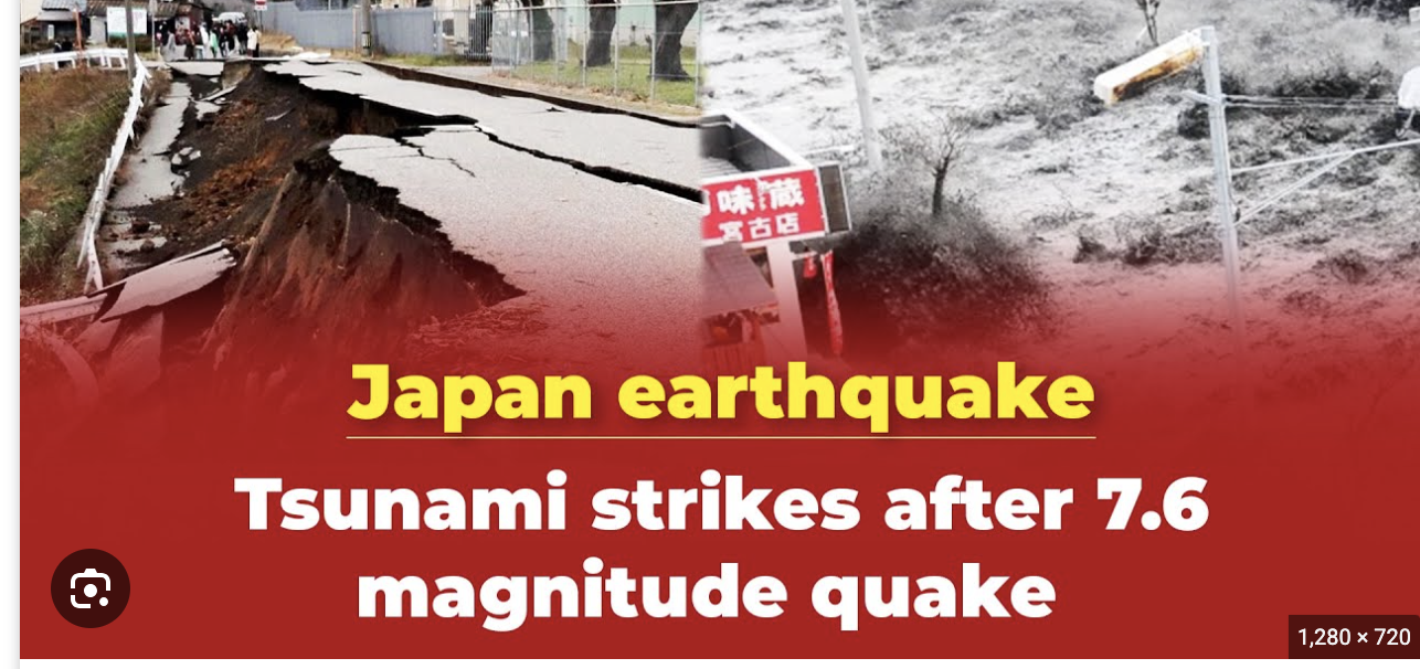 BREAKING Tsunami Warning In Japan After After Strong 7 6 Magnitude