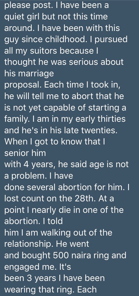 Lady swears at man who refused marrying her after 28 abortions