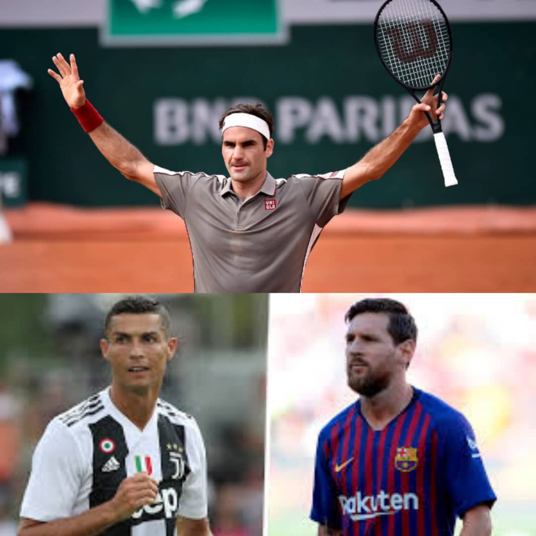 FORBES ATHLETES RICH LIST Roger Federer Edges Out CR7 And Messi To