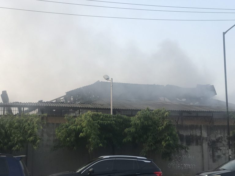 Guinness warehouse gutted by fire in Lagos