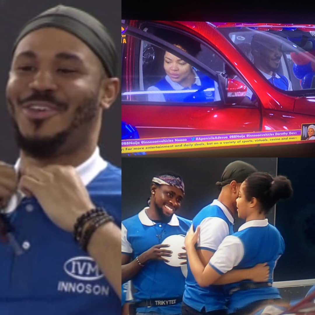 Watch As Nengi Jumps Into Front Seat As #BBNaija Ozo Wins #Innoson IVM Caris Car