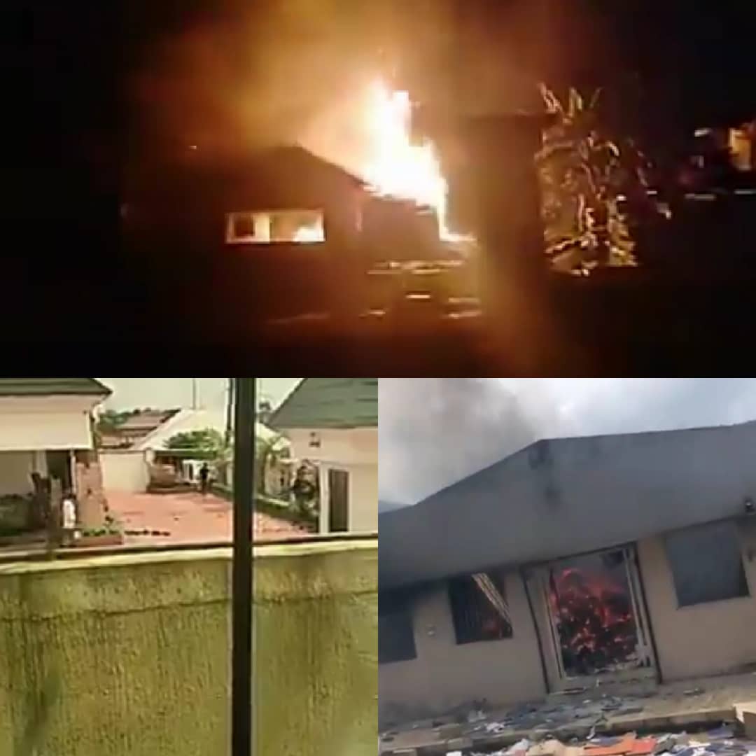 FRESH: Calabar On Fire As Hoodlums Set WAEC, NTA, NIMC Offices, Duke’s Hotel Ablaze (Videos)