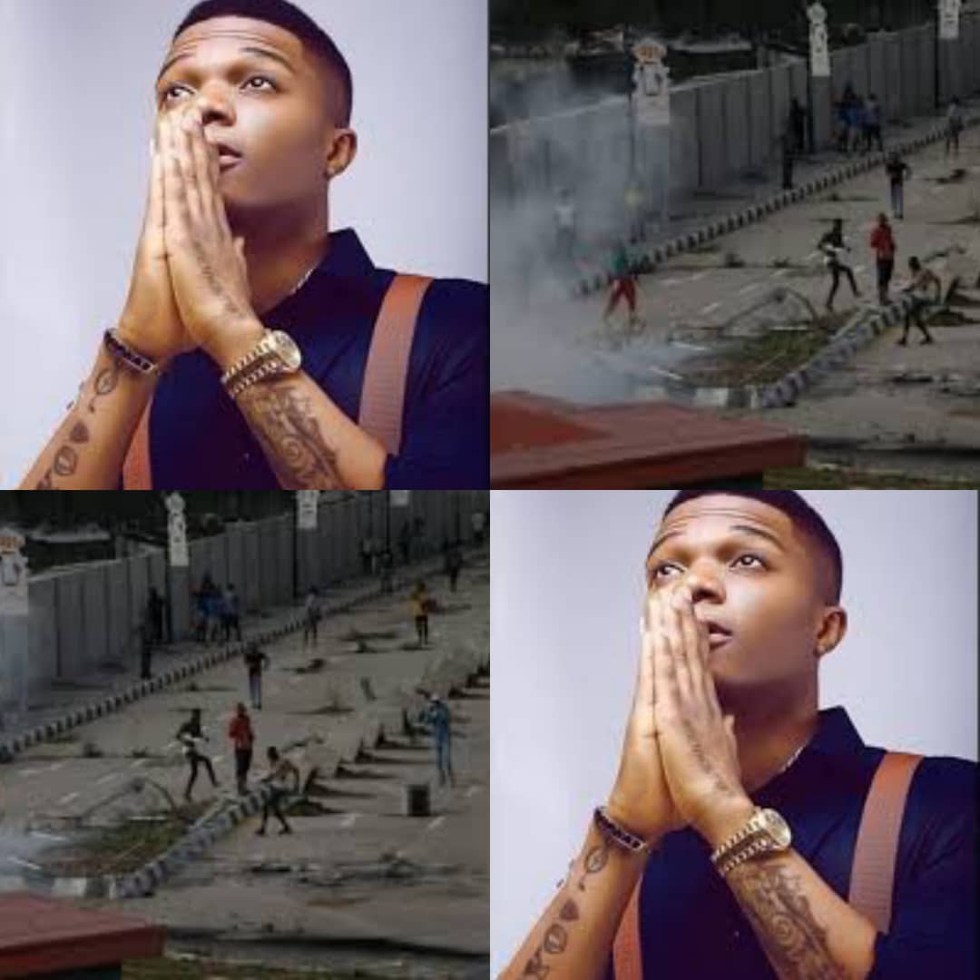 #NIGERIAPREVAILS: ”God pls help Nigeria”, Wizkid Reacts To President Buhari's Speech