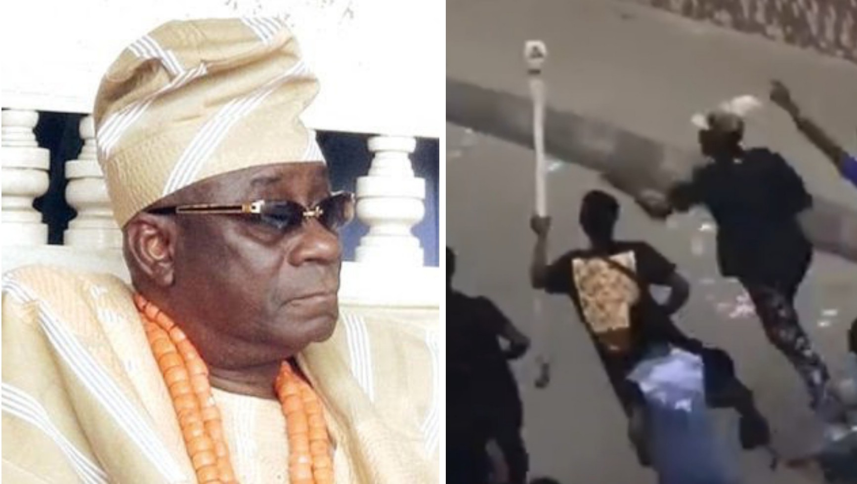 AMAZING!!! Oba Of Lagos Staff Of Office Mysteriously Finds Its Way Back To Palace [VIDEO]