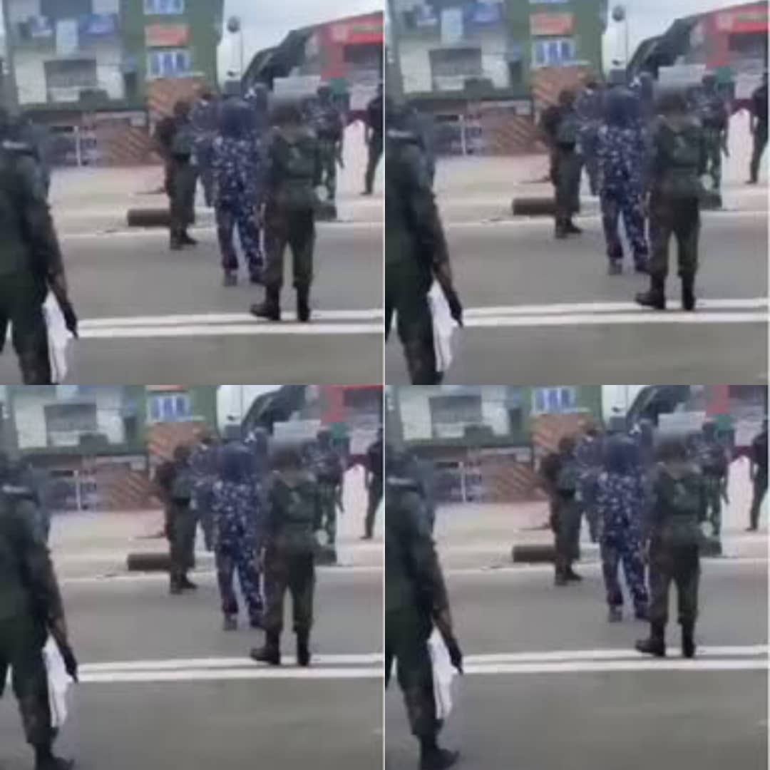 How Airforce Officer Challenged Police Officers For Shooting At Crowd [Video]