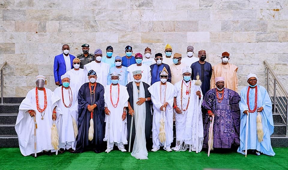 PHOTOS: Oba of Lagos Makes First Public Appearance Post-Palace Vandalization