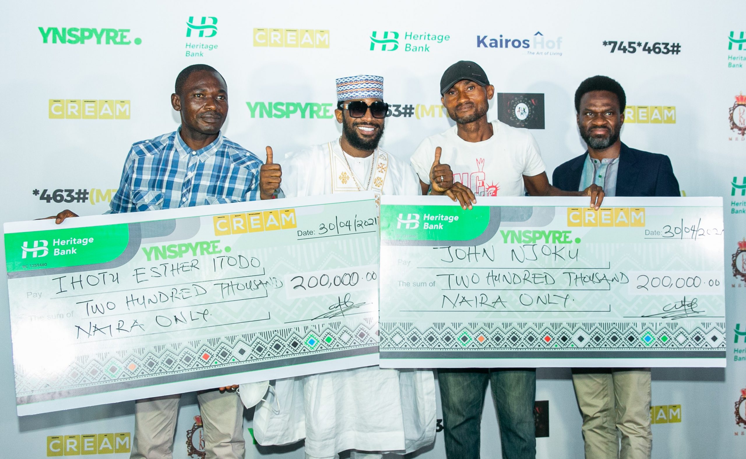 Heritage Bank’s YNSPYRE And CREAM Platform April Draw Produce Millionaires