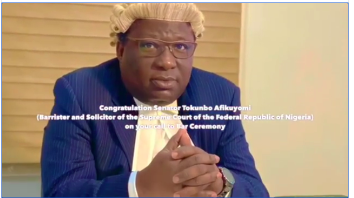 Senator Tokunbo Afikuyomi Called To Nigerian Bar