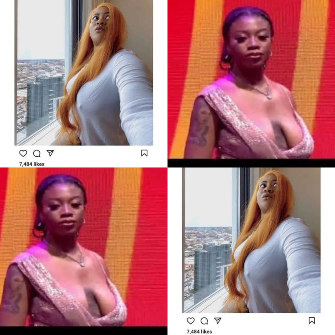 Actress Nkechi Blessing Goes Braless Over BBNaija’s Angel Fallen Boobs