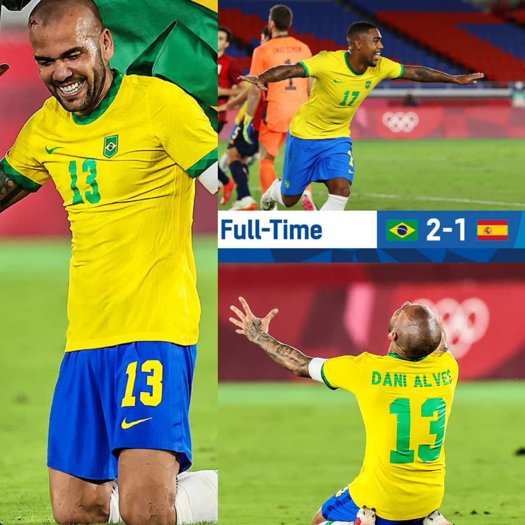 BREAKING: Dani Alves Leads Brazil To Tokyo2020 #Olympic Male Football Gold