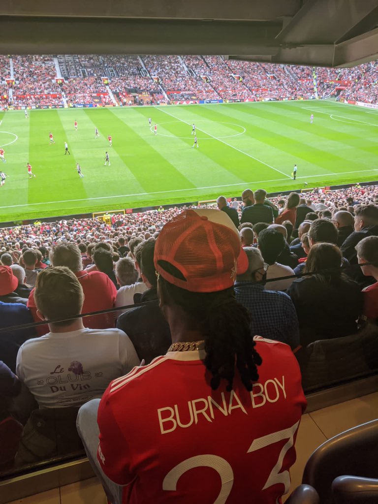 Burnaboy at Old Trafford on Saturday