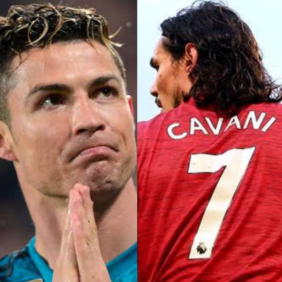 What Cristiano Ronaldo Told Cavani After Taking Man United No 7 Shirt