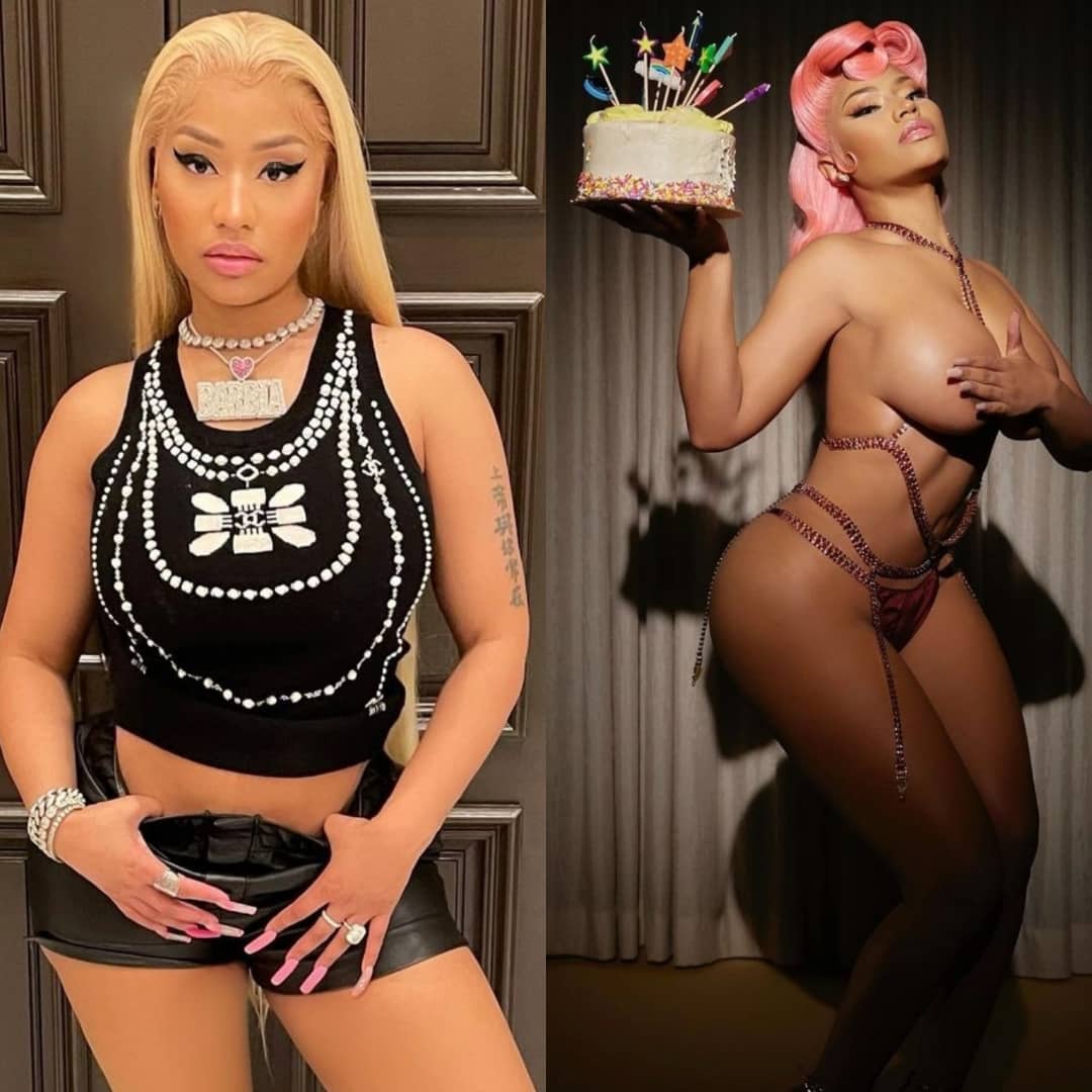 Social Media Agog As Nicki Minaj Shows Off Bare Butt In Fully Naked 39th Bi...