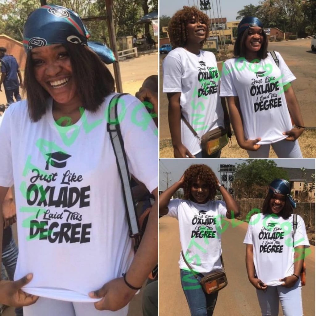 UNILORIN Graduating Students Uses Oxlade As Sign Out Slogan