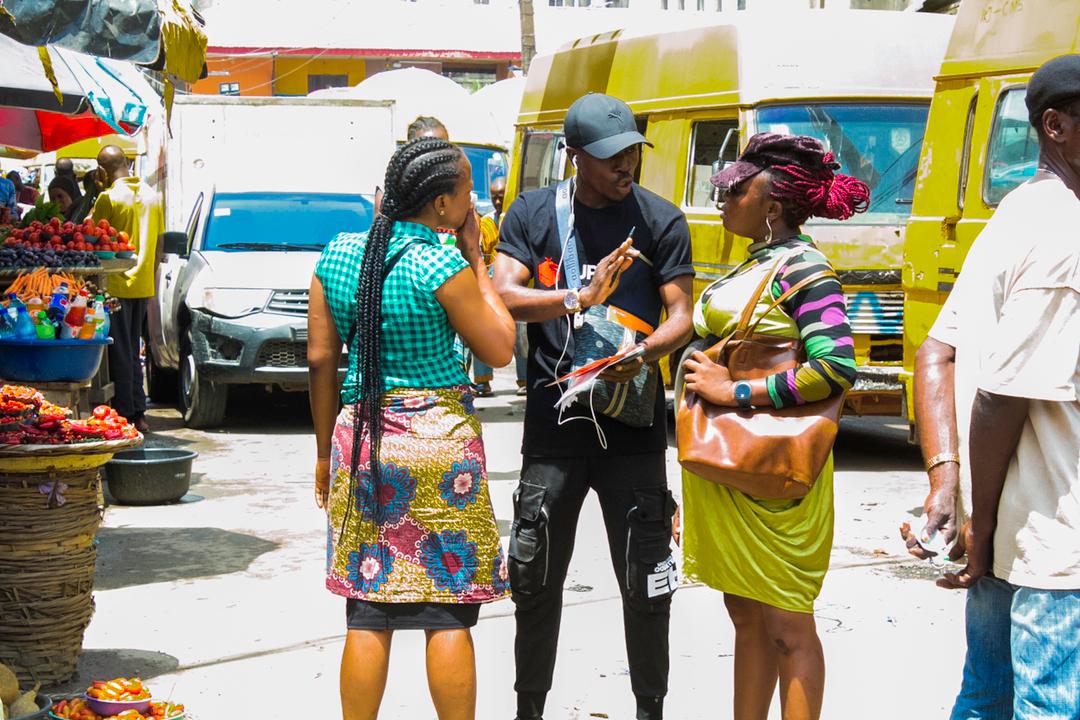 SuperTV Market Activation Train Storms Lagos