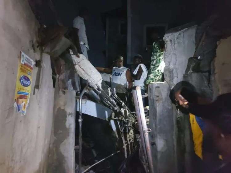 Two Children Killed Moment Building Collapses In Lagos